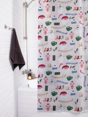 Штора для ванной с водоотталкивающей пропиткой «Настроение праздника» - Фото 3