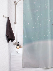 Штора для ванной с водоотталкивающей пропиткой «Настроение снеговика» - Фото 3