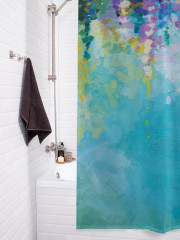 Штора для ванной с водоотталкивающей пропиткой «Небо из цветов» - Фото 3