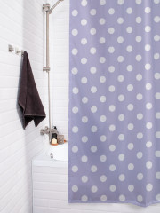 Штора для ванной с водоотталкивающей пропиткой «Нежный горошек» - Фото 3