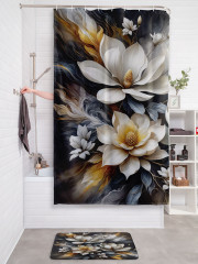 Штора для ванной с водоотталкивающей пропиткой «Огненные краски» - Фото 2