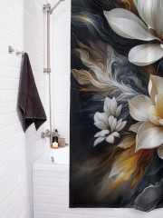 Штора для ванной с водоотталкивающей пропиткой «Огненные краски» - Фото 3