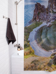 Штора для ванной с водоотталкивающей пропиткой «Озеро Байкал» - Фото 3