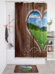 Штора для ванной с водоотталкивающей пропиткой «Окошко из клозета» - Фото 2