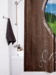 Штора для ванной с водоотталкивающей пропиткой «Окошко из клозета» - Фото 3