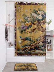 Штора для ванной с водоотталкивающей пропиткой «Павлины у дерева» - Фото 2