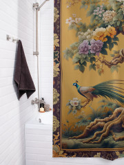 Штора для ванной с водоотталкивающей пропиткой «Павлины у дерева» - Фото 3
