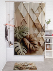 Штора для ванной с водоотталкивающей пропиткой «Пастельная стена» - Фото 2