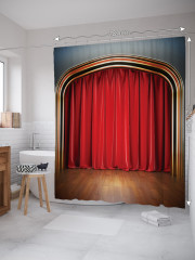 Штора для ванной с водоотталкивающей пропиткой «Перед выступлением» - Фото 1