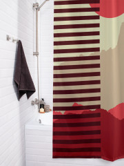 Штора для ванной с водоотталкивающей пропиткой «Пламенные горы» - Фото 3