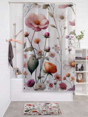Штора для ванной с водоотталкивающей пропиткой «Полевые цветы» - Фото 2
