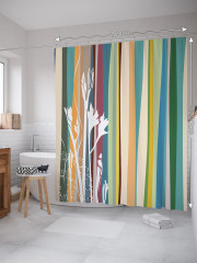 Штора для ванной с водоотталкивающей пропиткой «Полосы для дома» - Фото 1