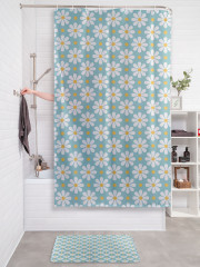 Штора для ванной с водоотталкивающей пропиткой «Правильные ромашки» - Фото 2