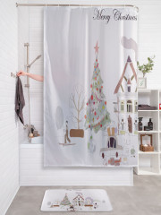 Штора для ванной с водоотталкивающей пропиткой «Приготовления к рождеству» - Фото 2