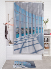 Штора для ванной с водоотталкивающей пропиткой «Прогулочная веранда» - Фото 2
