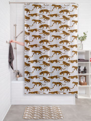 Штора для ванной с водоотталкивающей пропиткой «Пятнистый леопард» - Фото 2