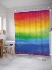 Штора для ванной с водоотталкивающей пропиткой «Радужное размытие» - Фото 1