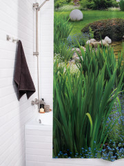 Штора для ванной с водоотталкивающей пропиткой «Ручей в летнем парке» - Фото 3