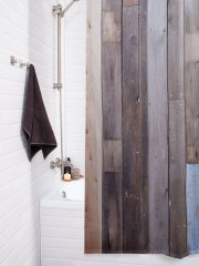 Штора для ванной с водоотталкивающей пропиткой «Сбитые доски» - Фото 3