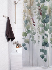 Штора для ванной с водоотталкивающей пропиткой «Свисающие листья» - Фото 3
