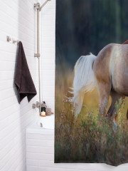 Штора для ванной с водоотталкивающей пропиткой «Свободные скакуны» - Фото 3