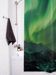 Штора для ванной с водоотталкивающей пропиткой «Северное сияние в небе» - Фото 3
