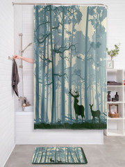 Штора для ванной с водоотталкивающей пропиткой «Скрытные олени» - Фото 2