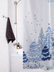 Штора для ванной с водоотталкивающей пропиткой «Снежное рождество» - Фото 3