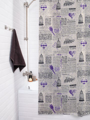 Штора для ванной с водоотталкивающей пропиткой «Старая газета» - Фото 3