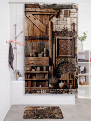 Штора для ванной с водоотталкивающей пропиткой «Старая полка» - Фото 2