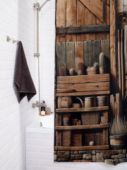 Штора для ванной с водоотталкивающей пропиткой «Старая полка» - Фото 3