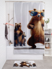 Штора для ванной с водоотталкивающей пропиткой «Танцевальный мишка» - Фото 2