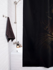 Штора для ванной с водоотталкивающей пропиткой «Тигр в тени» - Фото 3