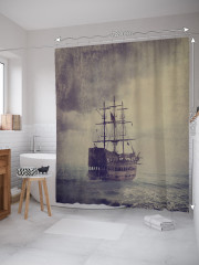 Штора для ванной с водоотталкивающей пропиткой «Торговое судно» - Фото 1