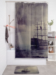 Штора для ванной с водоотталкивающей пропиткой «Торговое судно» - Фото 2