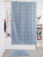 Штора для ванной с водоотталкивающей пропиткой «Точечный орнамент» - Фото 2