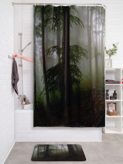 Штора для ванной с водоотталкивающей пропиткой «Туман в сосновом бору» - Фото 2