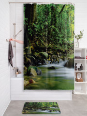 Штора для ванной с водоотталкивающей пропиткой «У приятной реки» - Фото 2