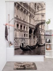 Штора для ванной с водоотталкивающей пропиткой «Улочки Венеции» - Фото 2