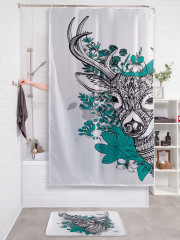 Штора для ванной с водоотталкивающей пропиткой «Фантастический олень» - Фото 2