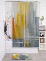 Штора для ванной с водоотталкивающей пропиткой «Цветные мазки» - Фото 2