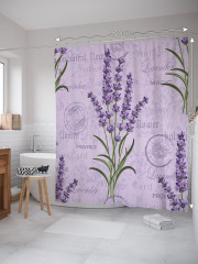 Штора для ванной с водоотталкивающей пропиткой «Цветочный винтаж» - Фото 1
