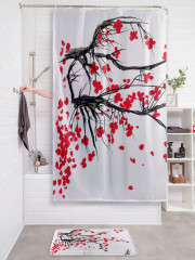 Штора для ванной с водоотталкивающей пропиткой «Цветущая Япония» - Фото 2