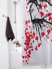 Штора для ванной с водоотталкивающей пропиткой «Цветущая Япония» - Фото 3