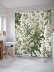 Штора для ванной с водоотталкивающей пропиткой «Цветы прованса» - Фото 1