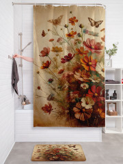 Штора для ванной с водоотталкивающей пропиткой «Цветы с поля» - Фото 2