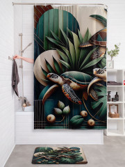 Штора для ванной с водоотталкивающей пропиткой «Черепахи» - Фото 2