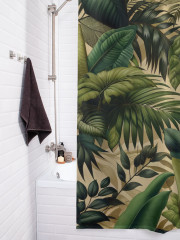 Штора для ванной с водоотталкивающей пропиткой «Экзотические листья» - Фото 3
