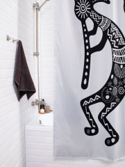 Штора для ванной с водоотталкивающей пропиткой «Этническая музыка» - Фото 3