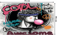 Коврик придверный «Граффити Давид» - Фото 1